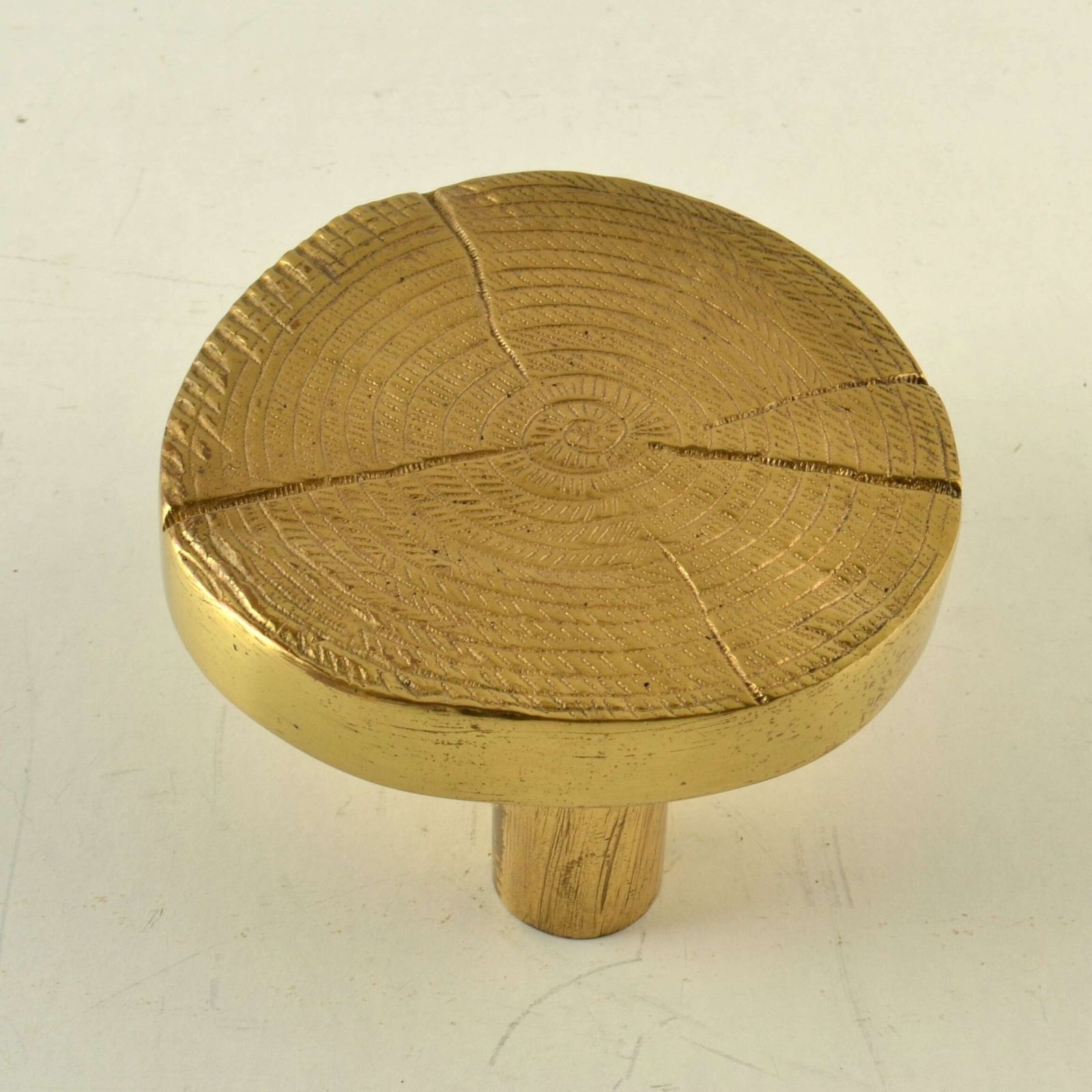 Round Bronze Brutalist Door Handle In The Style Of Ado Chale photo furniture