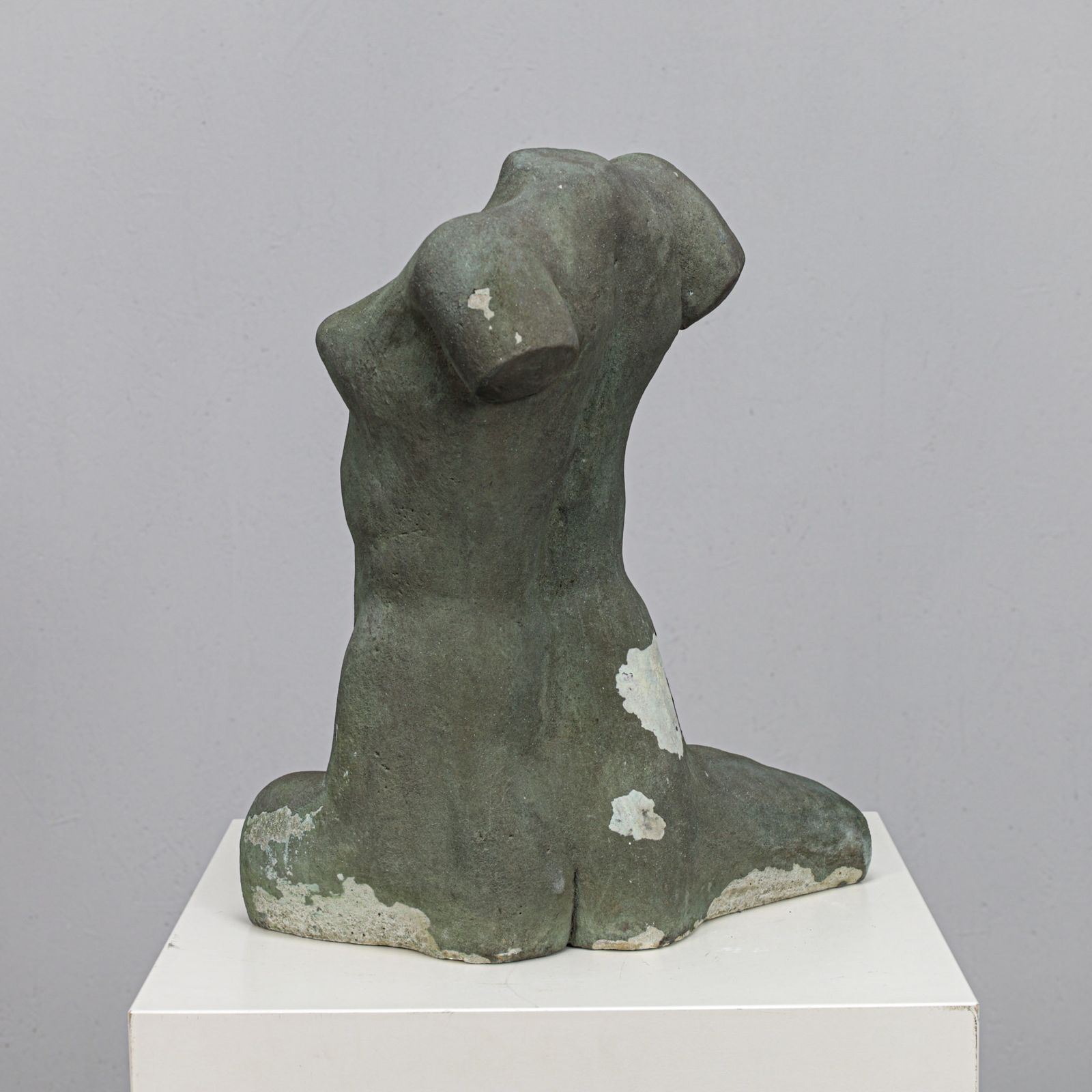 Concrete Female Torso Sculpture By Francine Govers, Netherlands, 1990s photo Art
