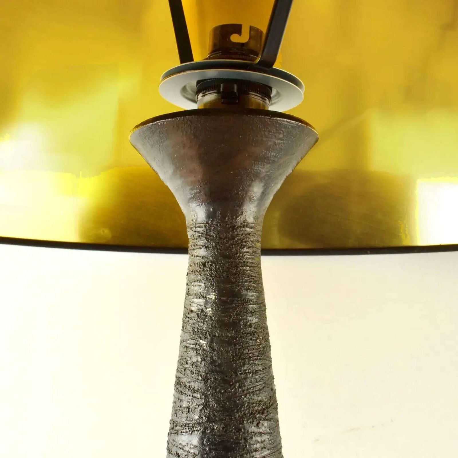 Studio Art Ceramic Table Lamp By Rogier Vande Weghe For Perignem 1960s photo vinterior