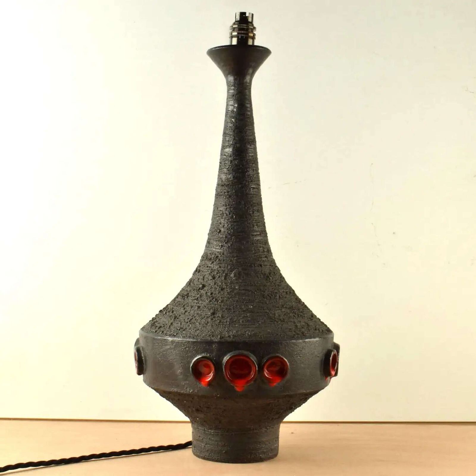 Studio Art Ceramic Table Lamp By Rogier Vande Weghe For Perignem 1960s photo buy