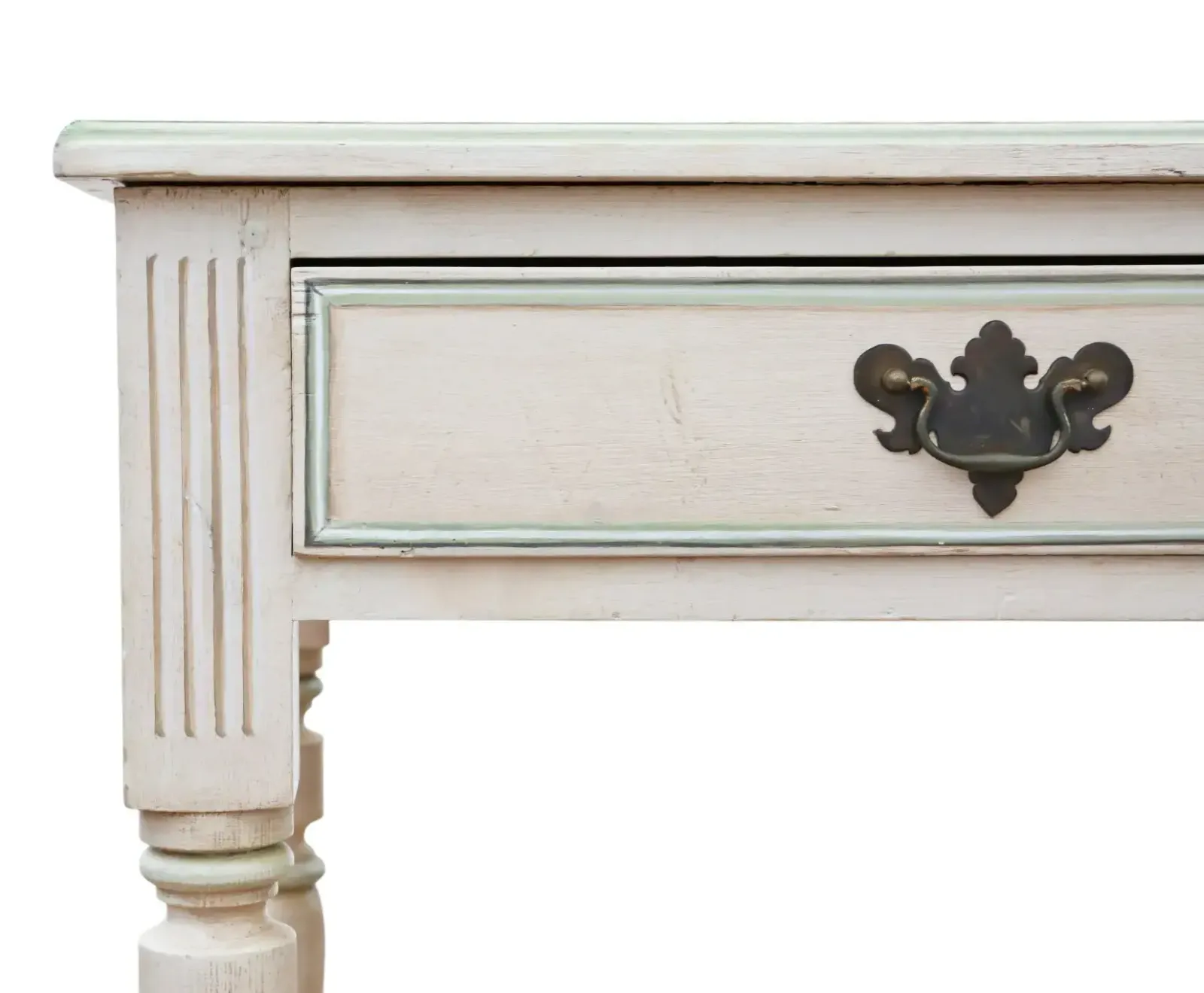 photo for sale Antique C.1925 Painted Writing / Kitchen Table With Drawers – Quality