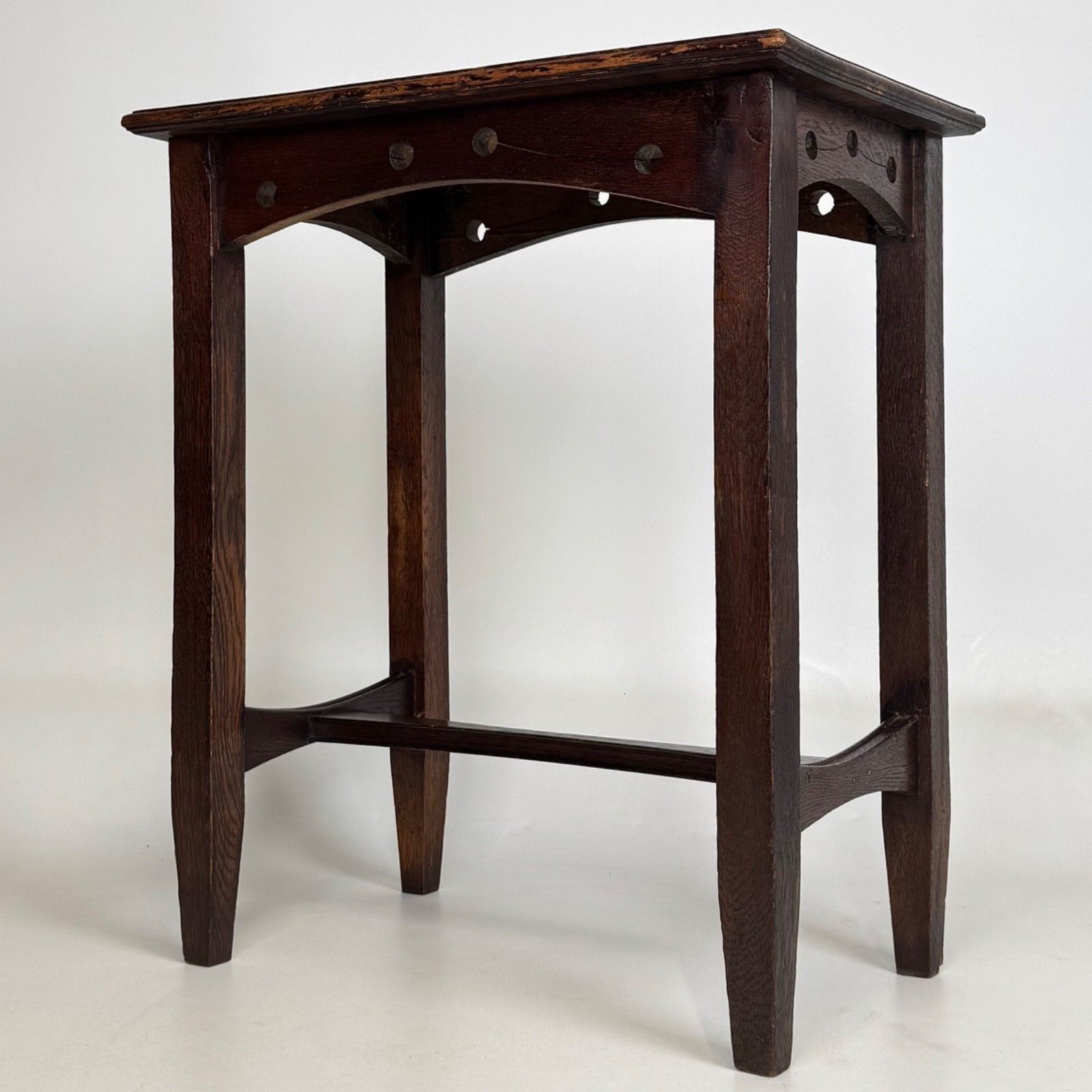 Antique 20th Century Edwardian Side Table In Oak ( Af 5535 ) photo furniture
