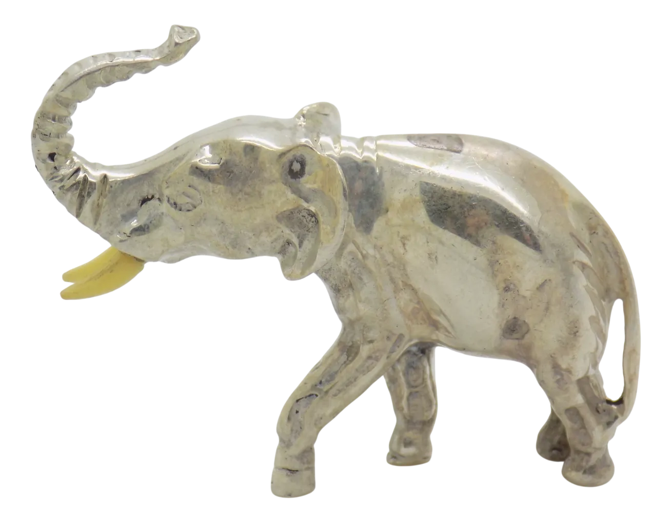 Vintage Italian Handmade Genuine Sterling Silver 925 Elephant Figurine, 1960s
