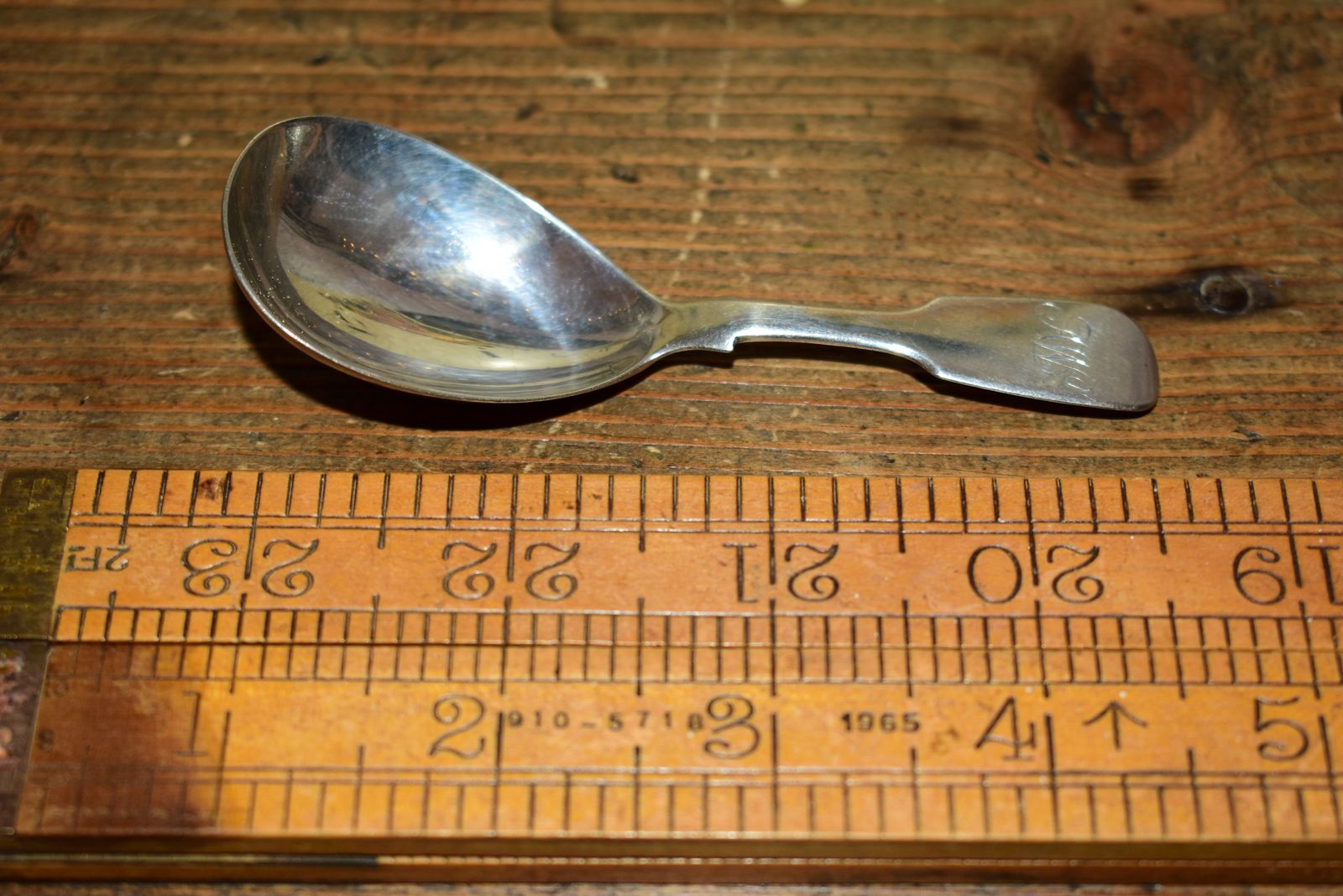 Early Victorian Sterling Silver Caddy Spoon By William Eaton London 1838 photo for sale