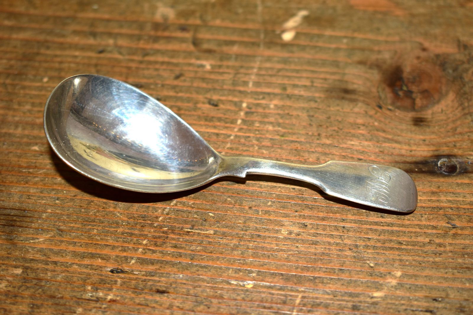 Early Victorian Sterling Silver Caddy Spoon By William Eaton London 1838 photo Home Decor