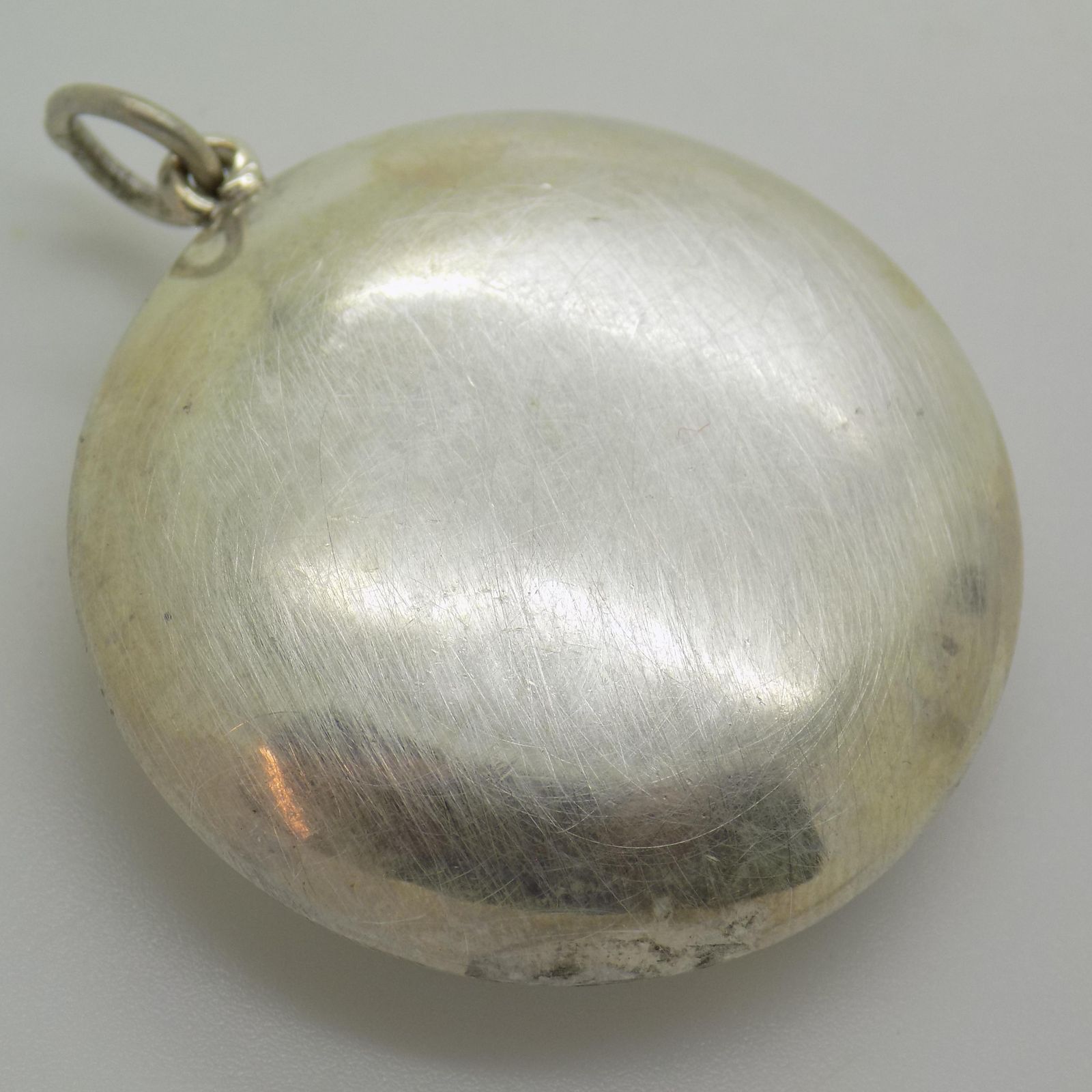 Vintage Italian Handmade Genuine Sterling Silver 925 Pill Snuff Trinket Box, 1970s photo vintage
