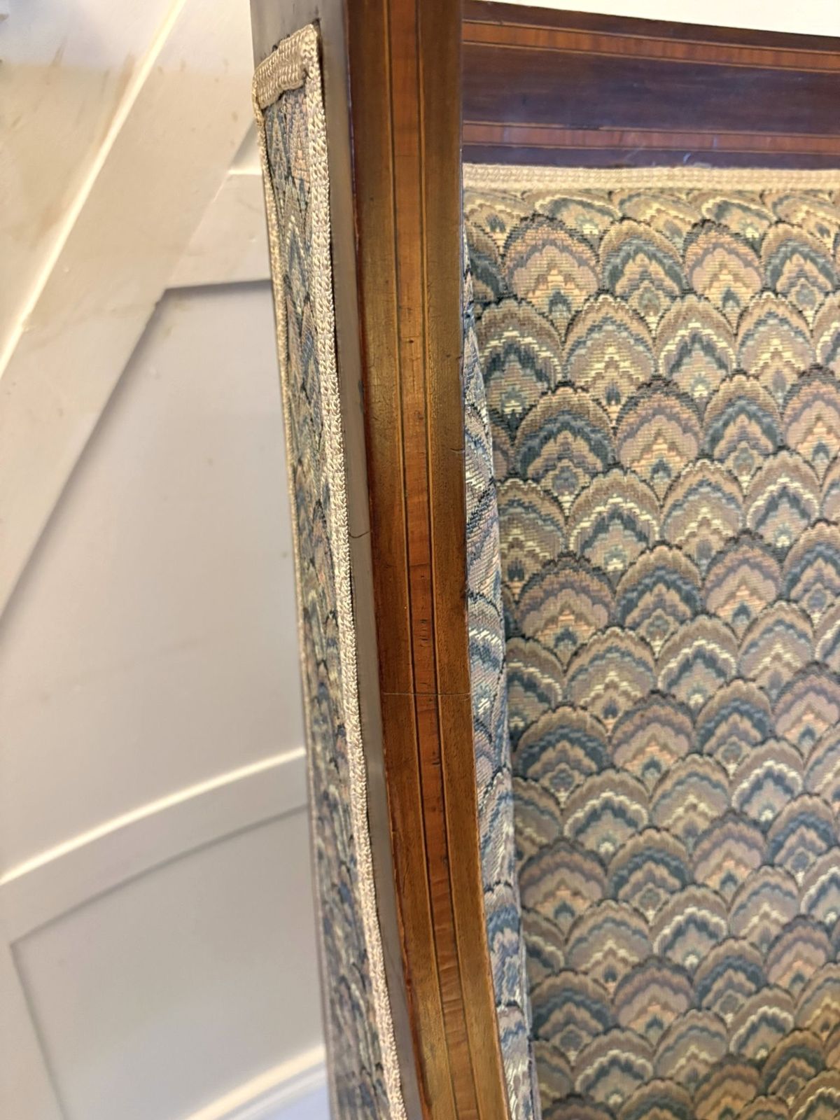Antique Quality Mahogany Bergère Style Wing Armchair photo vinterior