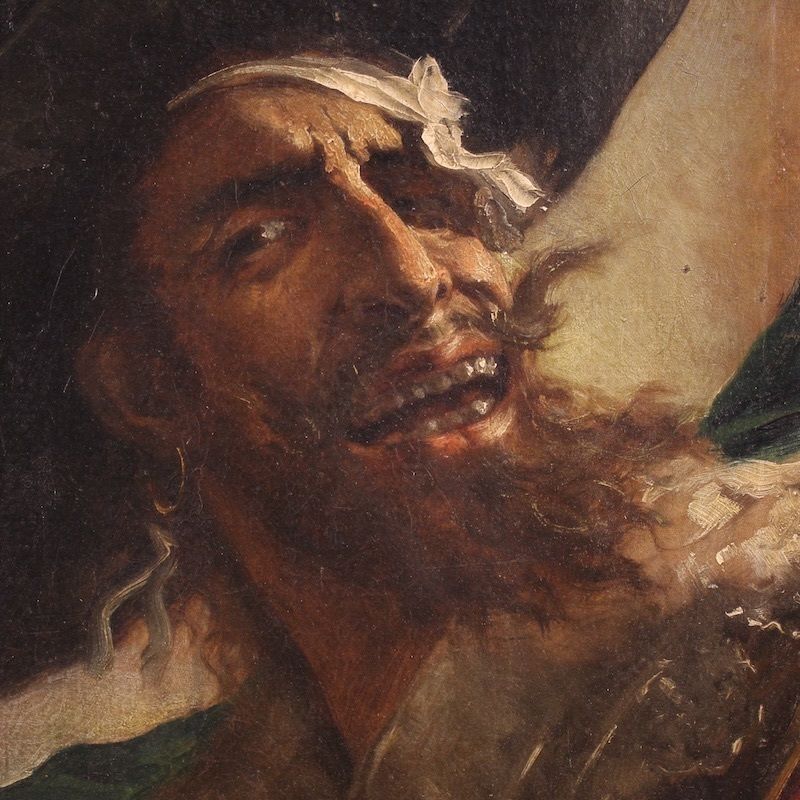Tableau espagnol, portrait d'un pirate, 1895 photo vinterior