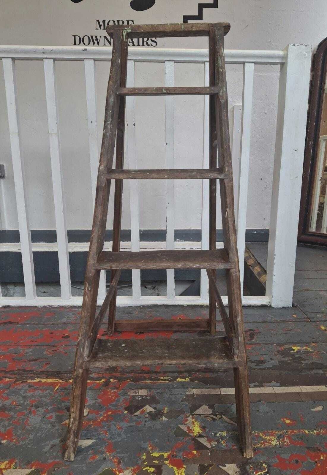 19th Century Estate Made Pine Library Steps/Stool. photo Home Decor
