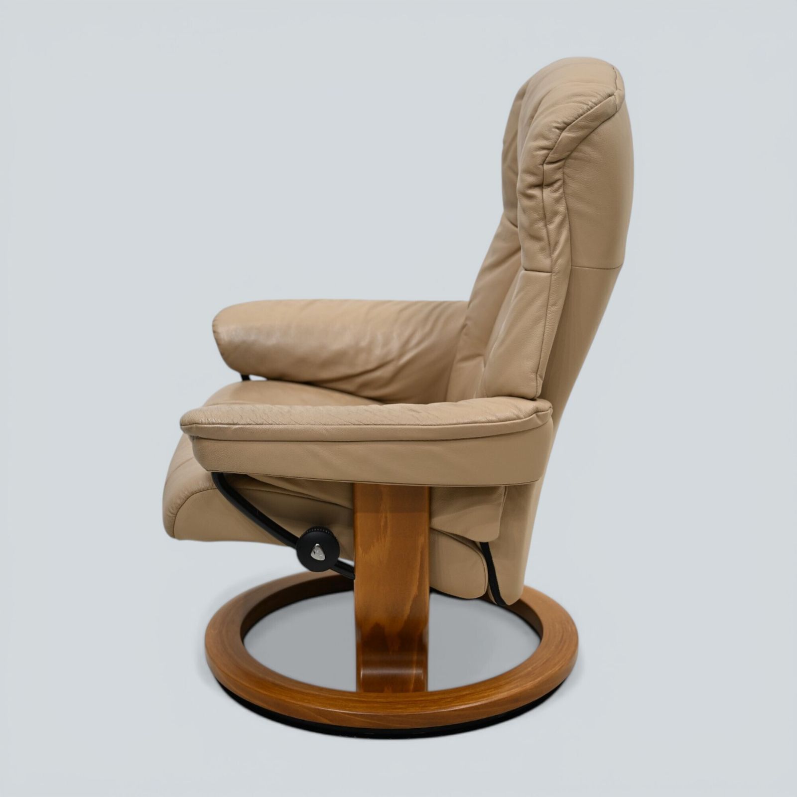 Erkornes Stressless Reclining Armchair Mushroom Leather Swivel Free Uk Delivery photo Furniture