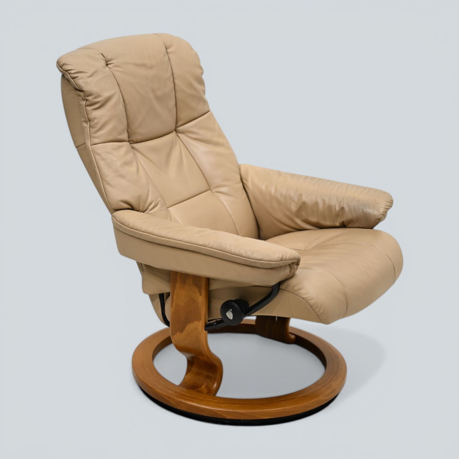 photo furniture Erkornes Stressless Reclining Armchair Mushroom Leather Swivel Free Uk Delivery