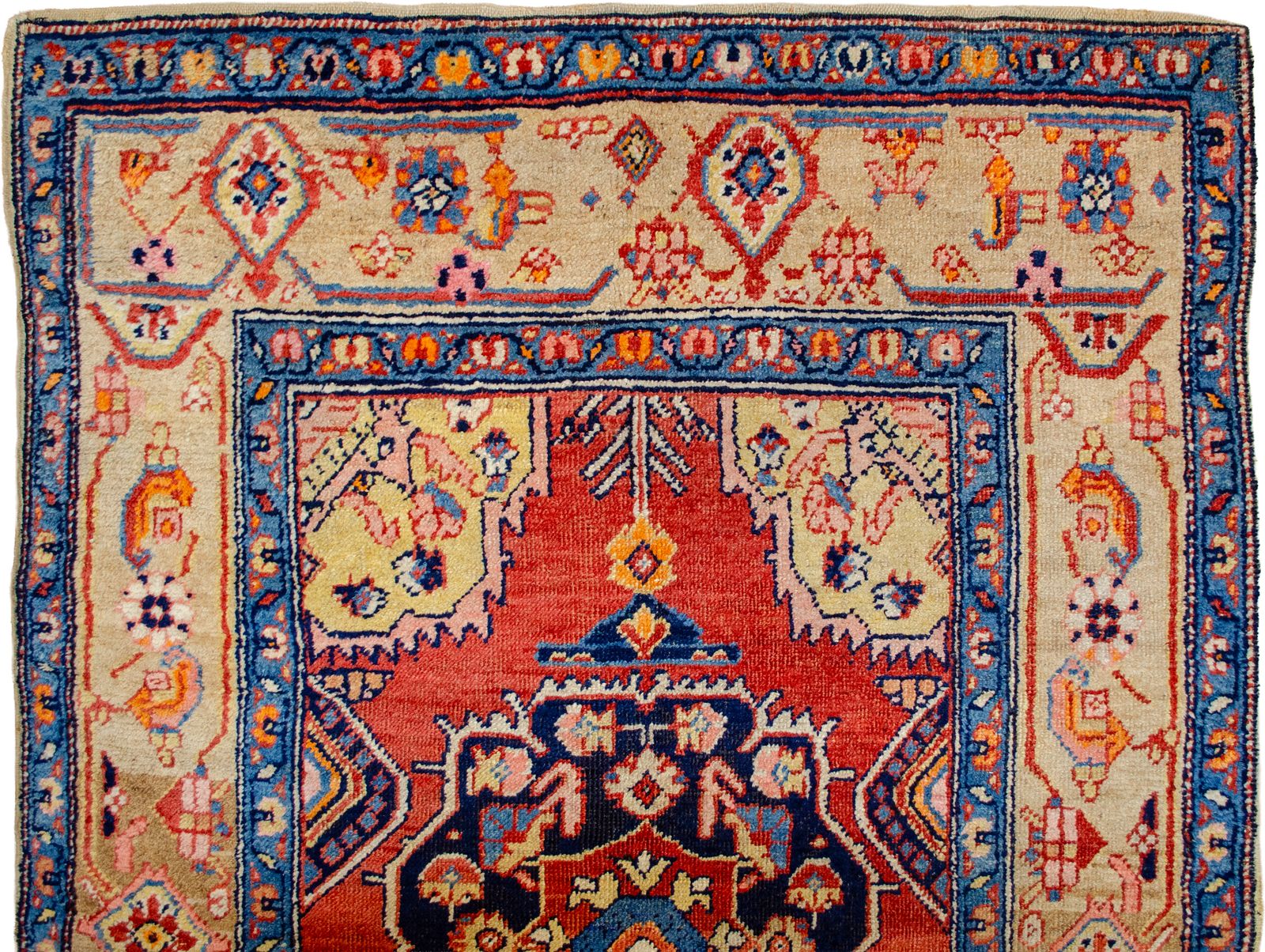 Antique Meshkin Rug 193x133cm, 1800s photo Textiles