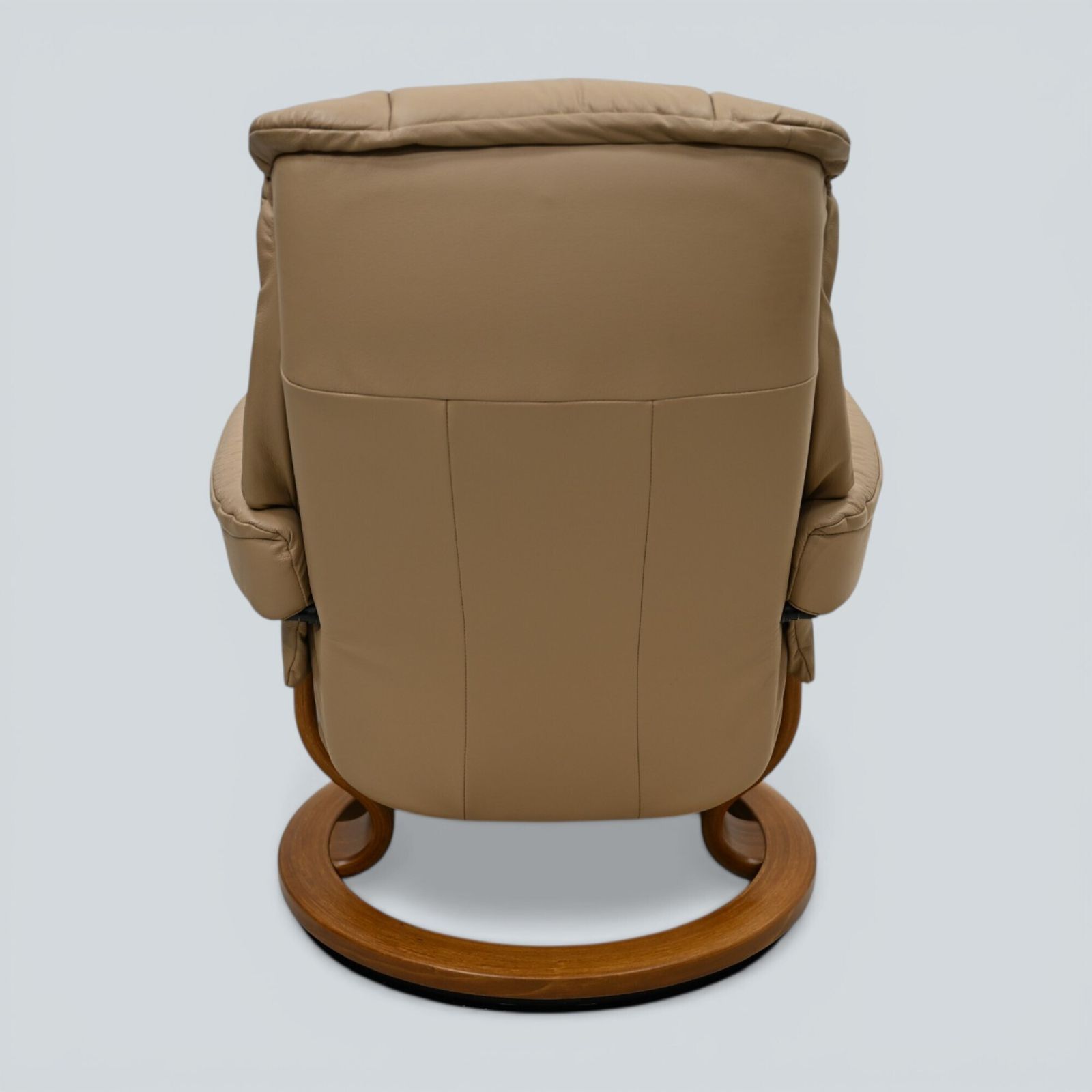 Erkornes Stressless Reclining Armchair Beige Leather Swivel Free Uk Delivery* photo vinterior