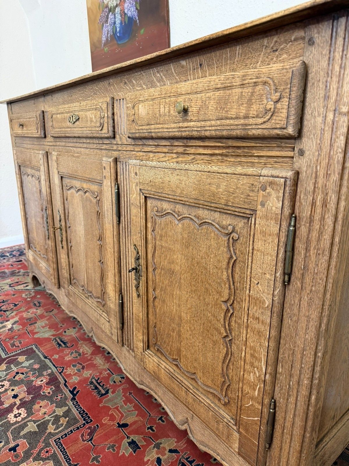 Quality Antique French Oak Dresser/Sidebaord/Cupboard Circa 1840 photo 1150.0