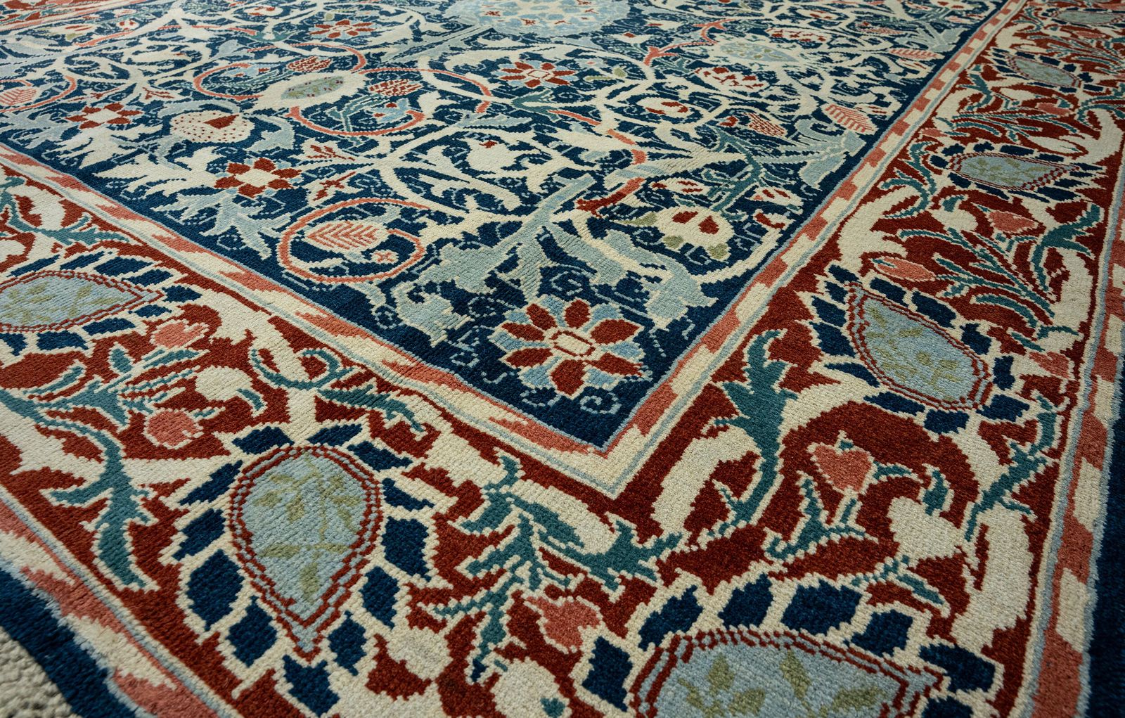 Hand Knotted William Morris Holland Park Carpet 289x249cm photo furniture
