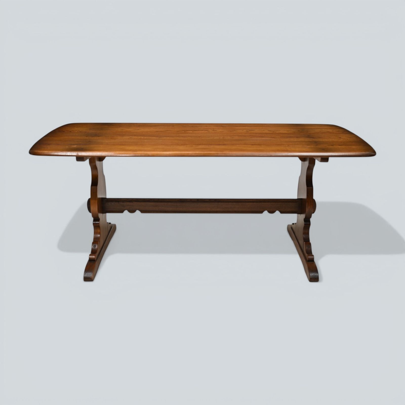 Ercol Refectory Dining Table Plank Top Model 419 In Golden Dawn Free Uk Delivery photo furniture