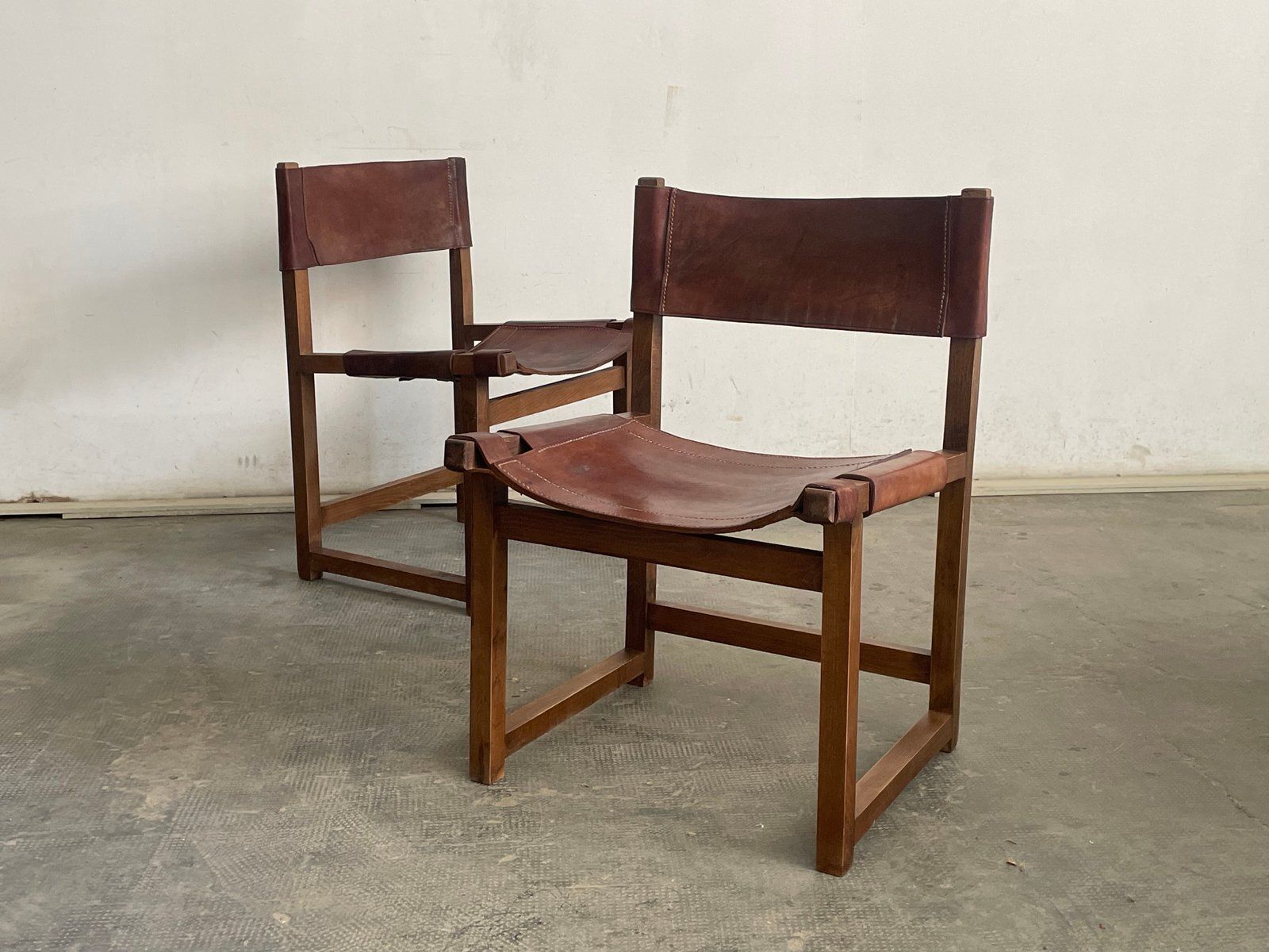 Pair Of Leather Chairs, 1960s