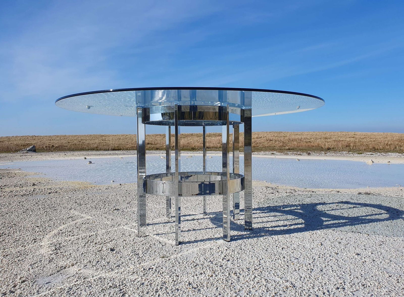 A Merrow Associates Circular "Preece" Dining Table Designed By Richard Young In The 1970s. photo for sale