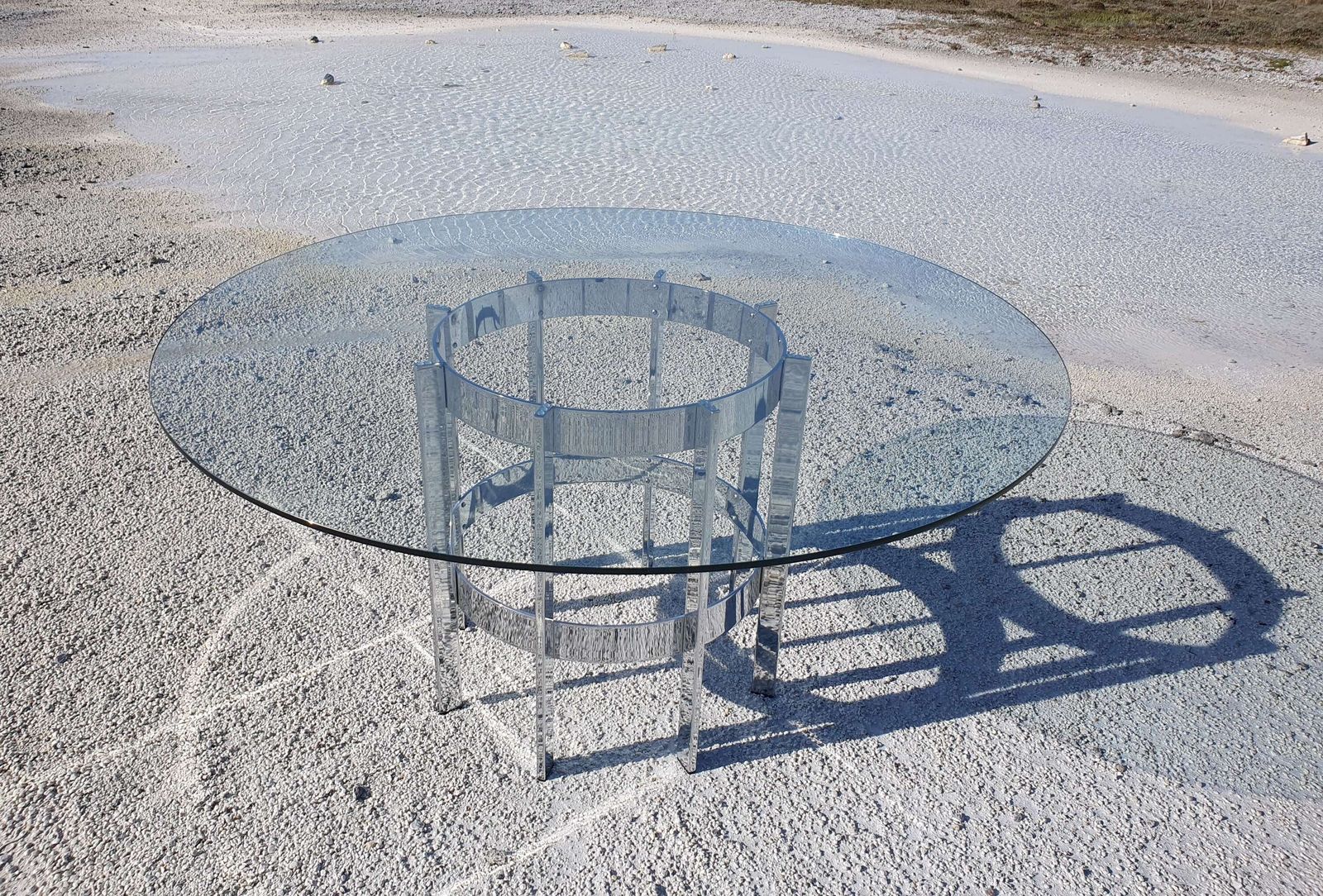 A Merrow Associates Circular "Preece" Dining Table Designed By Richard Young In The 1970s. photo Furniture