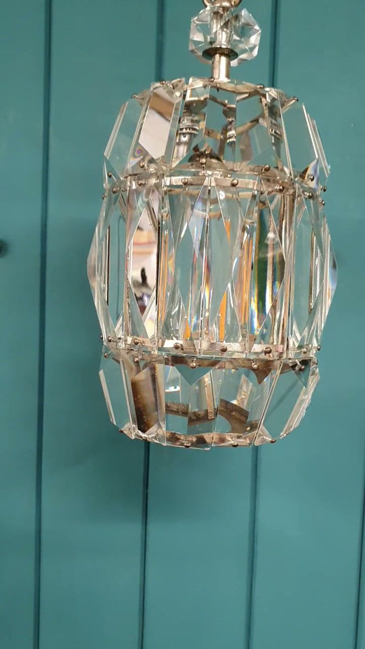Early 20th Century Prism Chandelier 7" photo for sale