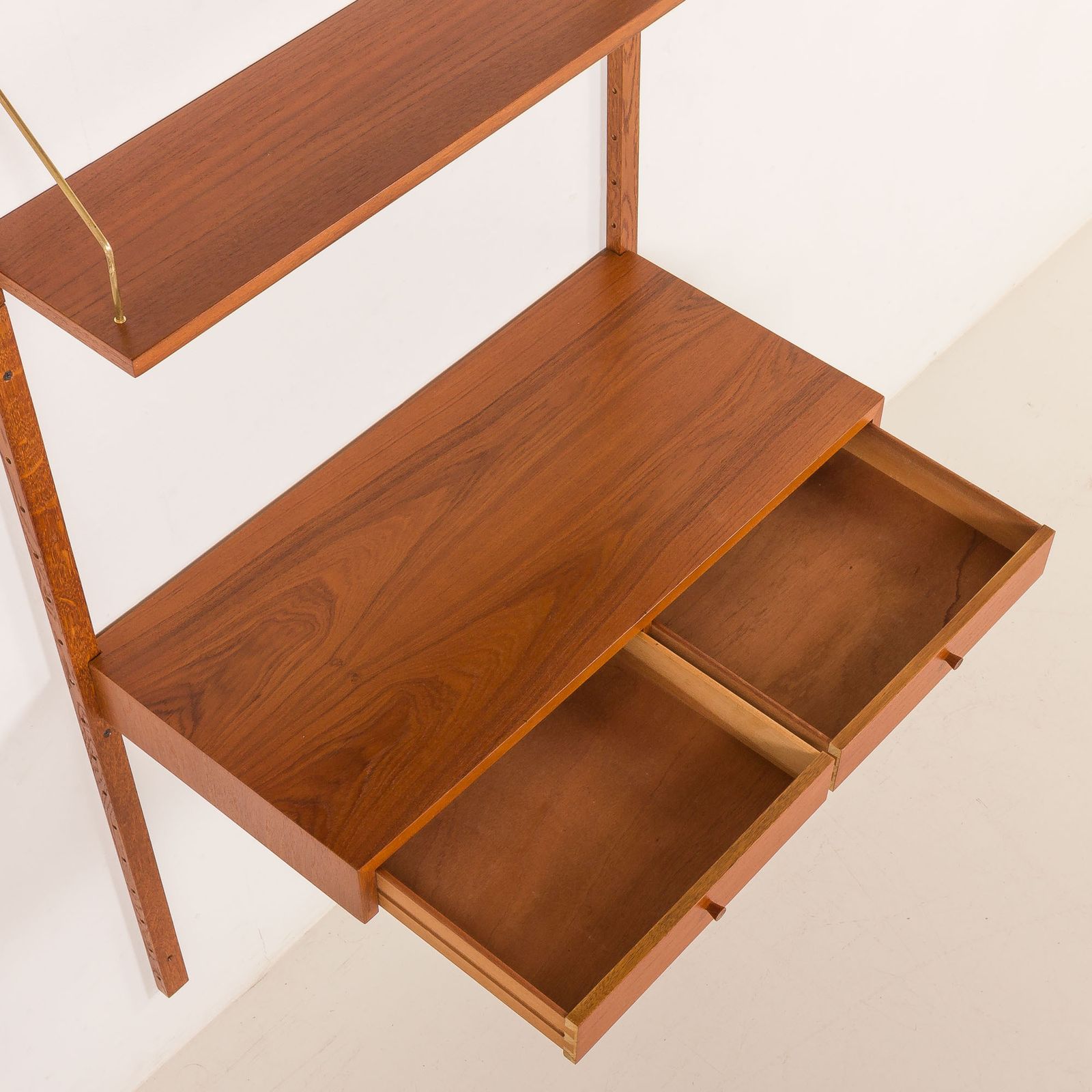 Danish Teak Shelving Unt With A Desk In The Style Of Poul Cadovius, 1960s photo buy