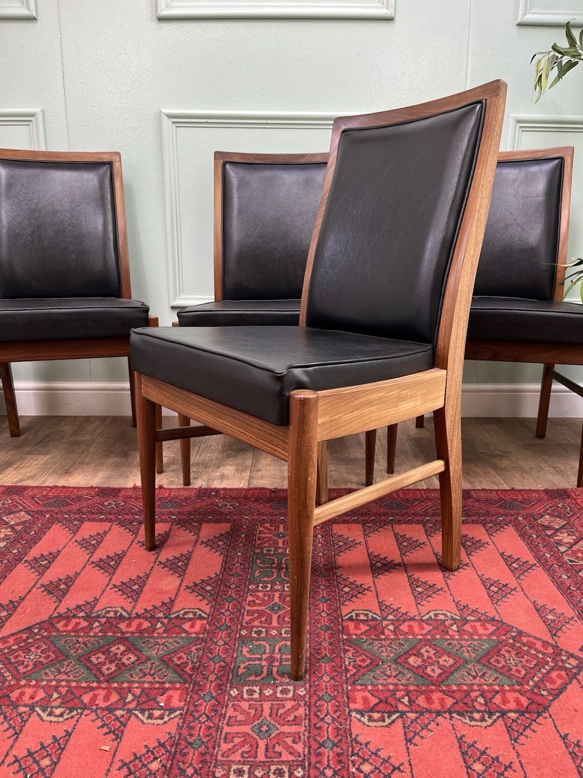 Stunning Set Of 4 Mid Century Retro McIntosh Dining Chairs, Danish Style photo furniture