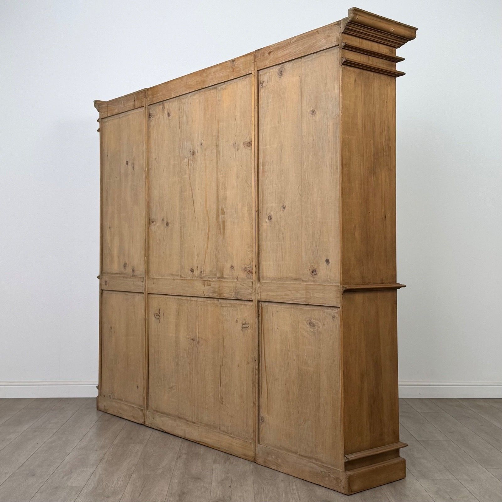 Antique 20th Century Large Breakfront Bookcase In Pine ( Af 5584 ) photo buy