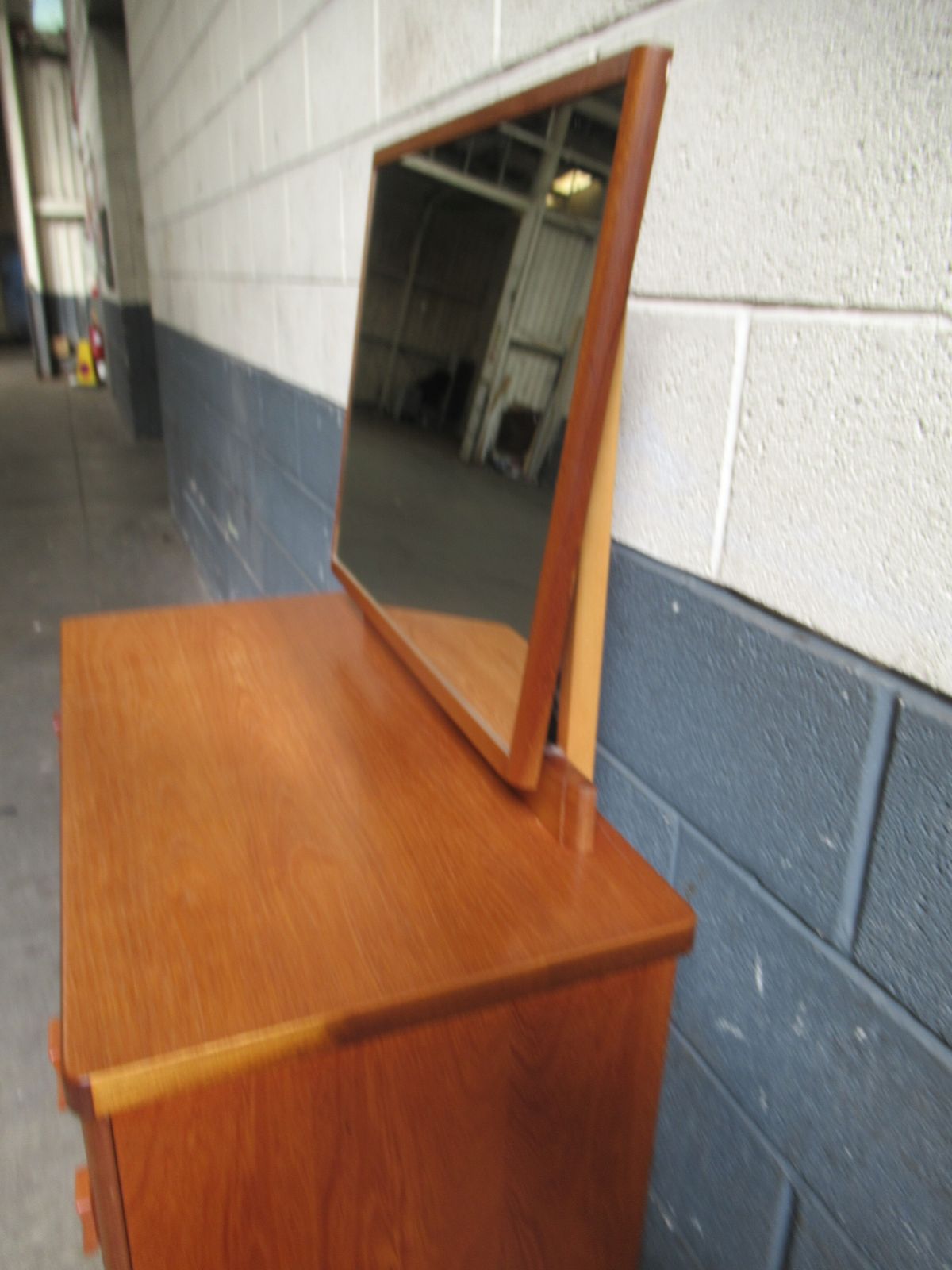 A   Teak    Five Drawer  Dressing Table photo 225.0