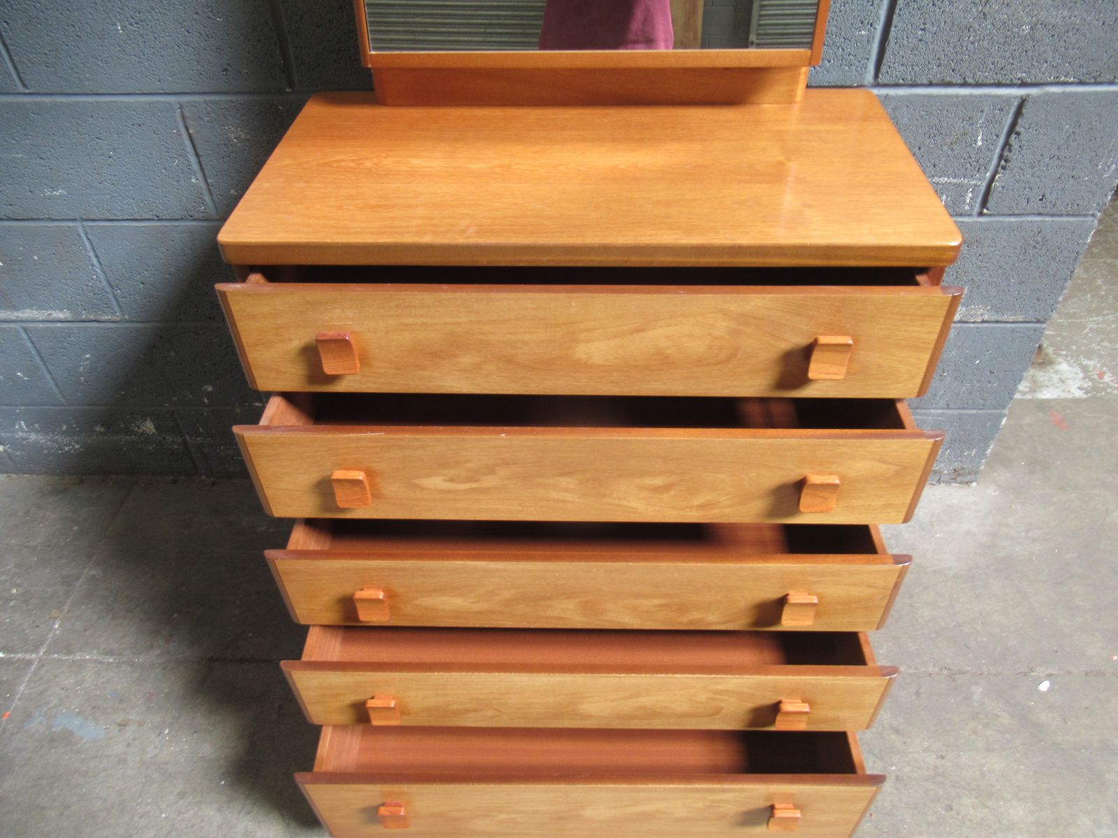 A   Teak    Five Drawer  Dressing Table photo buy