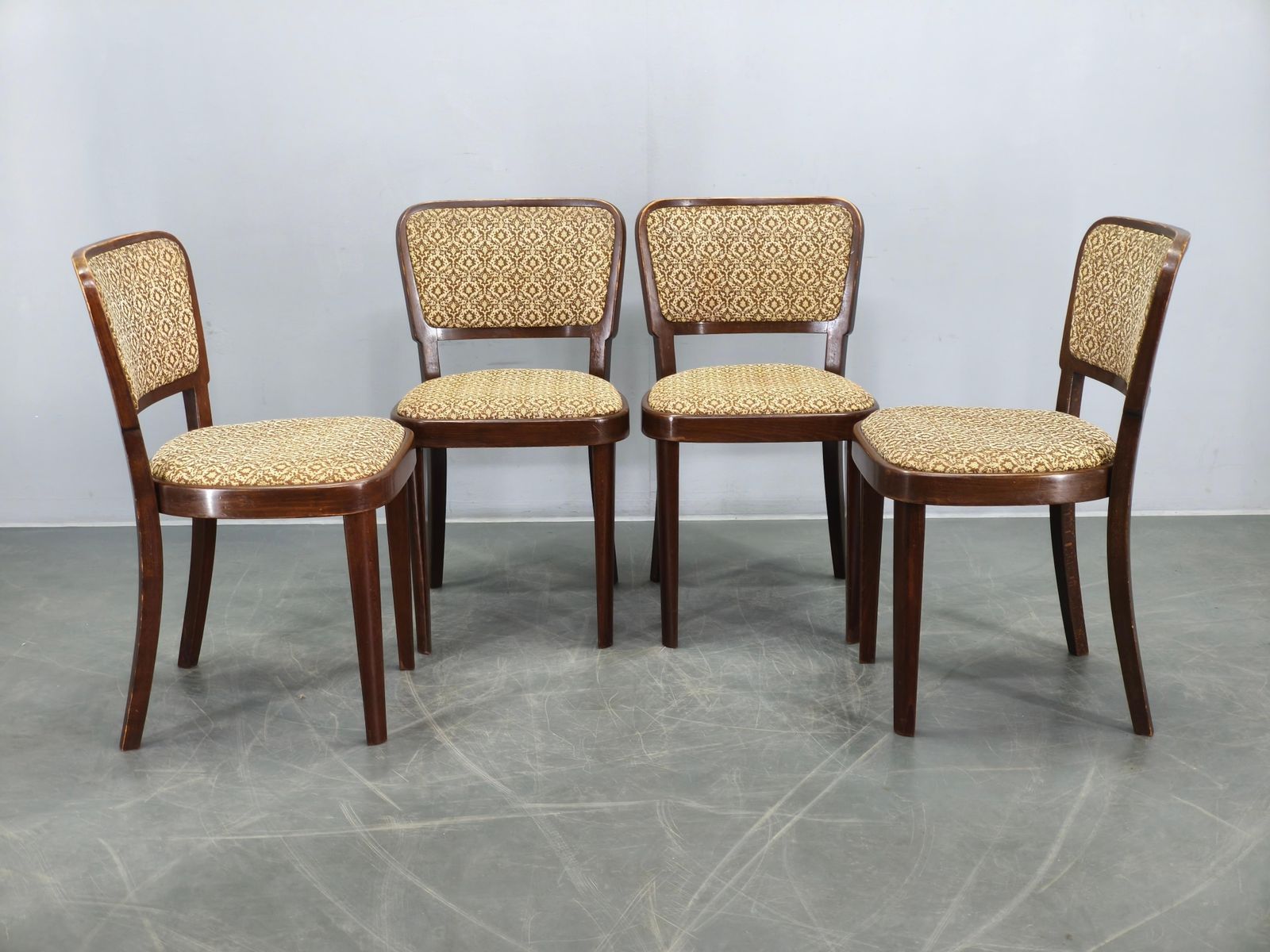 Set Of Four Dining Chairs Produced By Thonet In Czechoslovakia During The 1940s. photo furniture