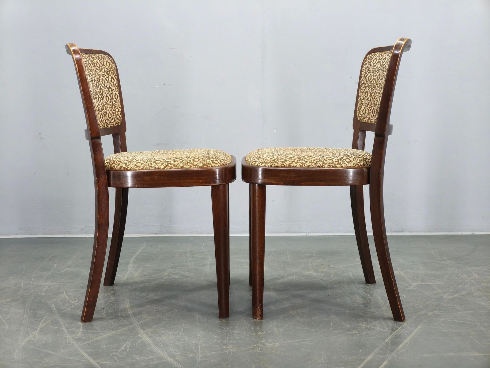 photo furniture Set Of Four Dining Chairs Produced By Thonet In Czechoslovakia During The 1940s.