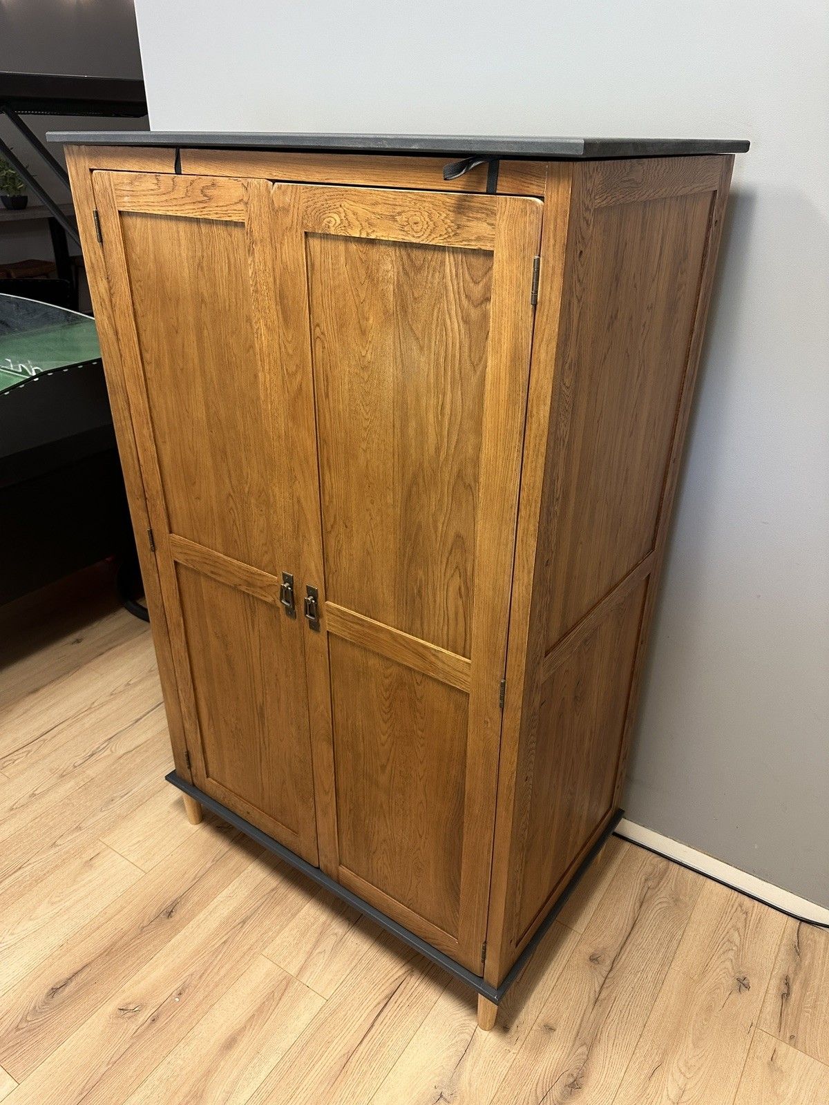 Oak Furnitureland French Farmhouse Rustic Solid Double Wardrobe Painted #2 photo 156.0
