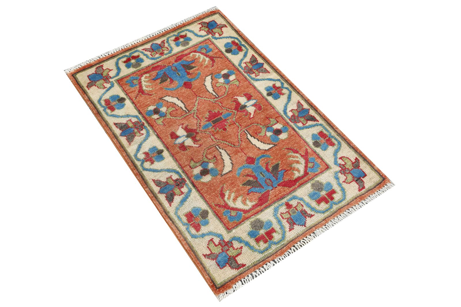 2x3 Afghan Tribal Handmade Wool Oriental Area Rug photo for sale