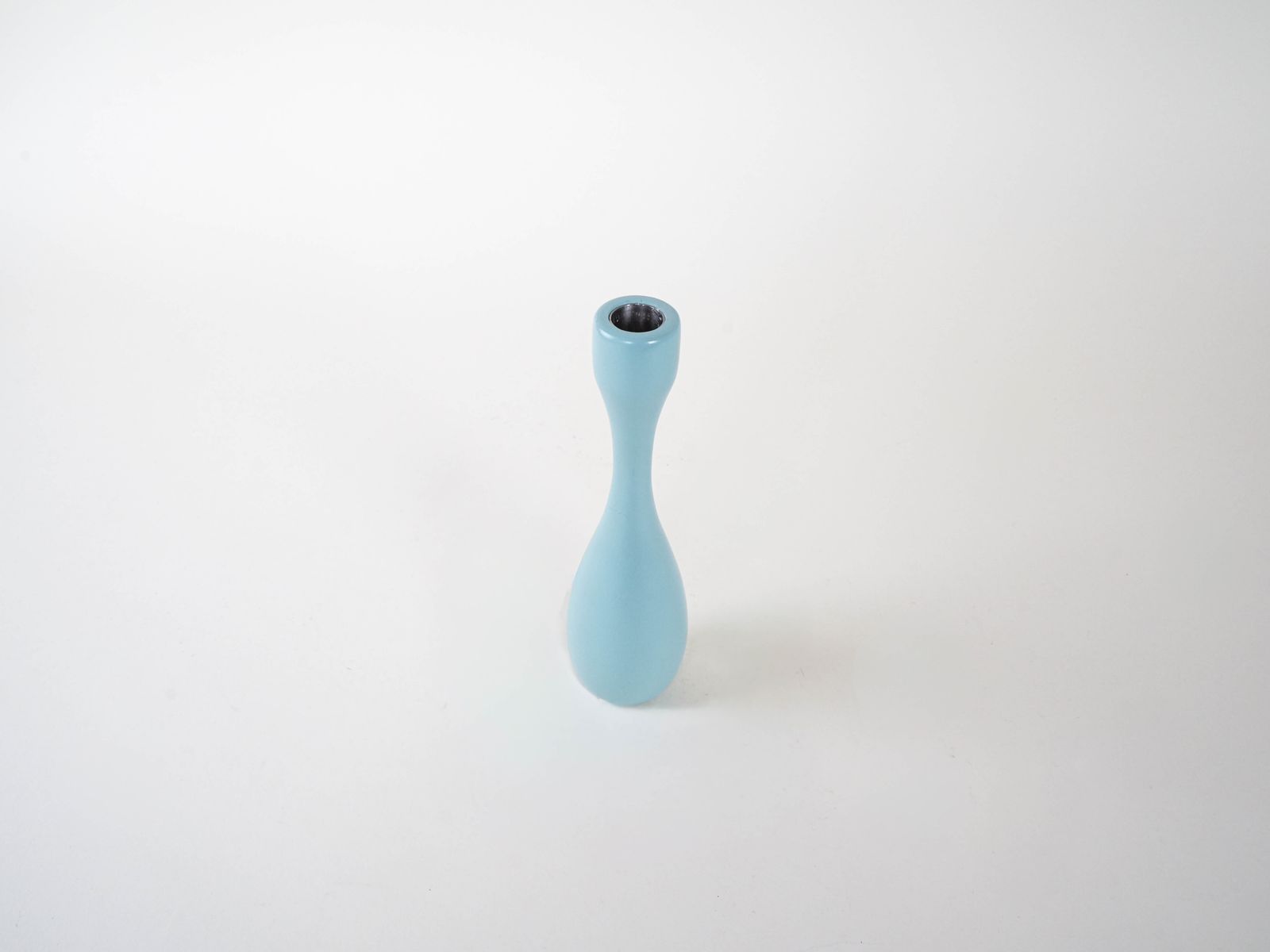 Pastel Blue Candleholder, Danish Design, 1970s, Made In Denmark photo Home Decor