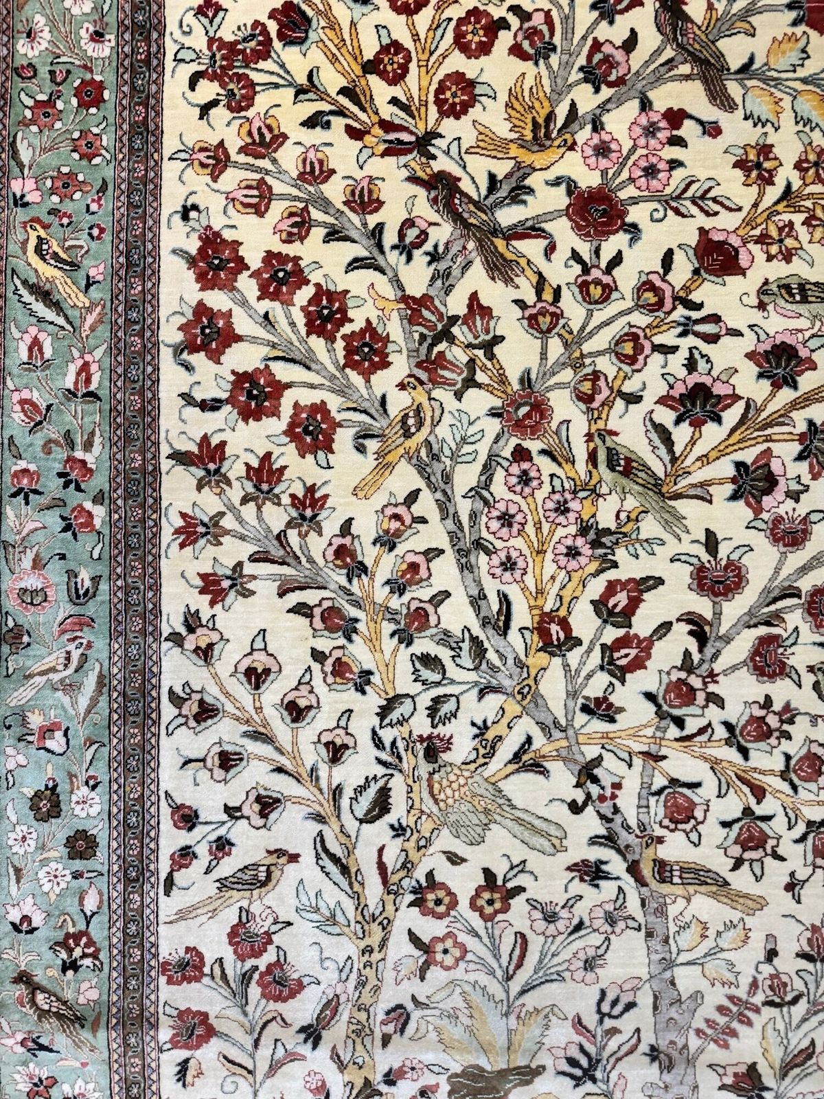 photo vinterior Vintage Silk Qum Rug 1.50m X 1.02m