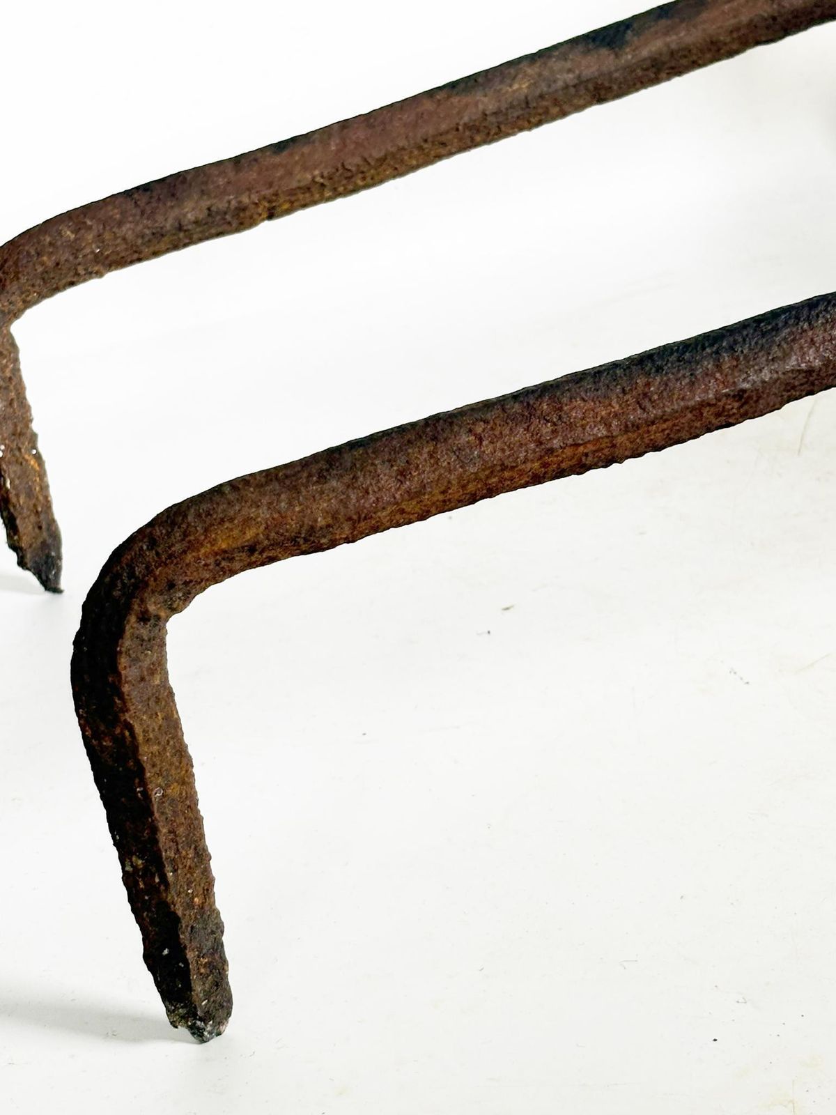photo for sale Pair Of Cast Iron Andirons, France, 1960.