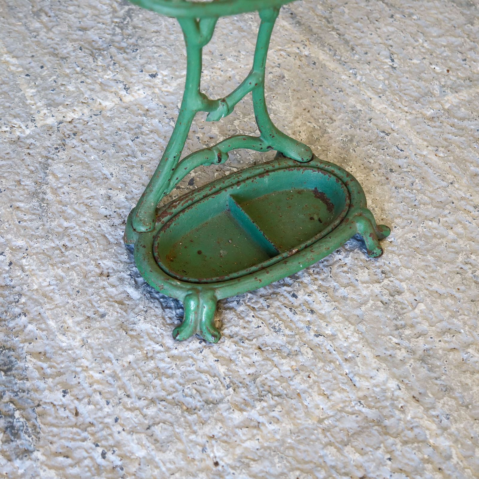 French Art Nouveau Cast Iron Umbrella/Stick Stand Faux Bois Bamboo Design, C.1900 photo 775.0