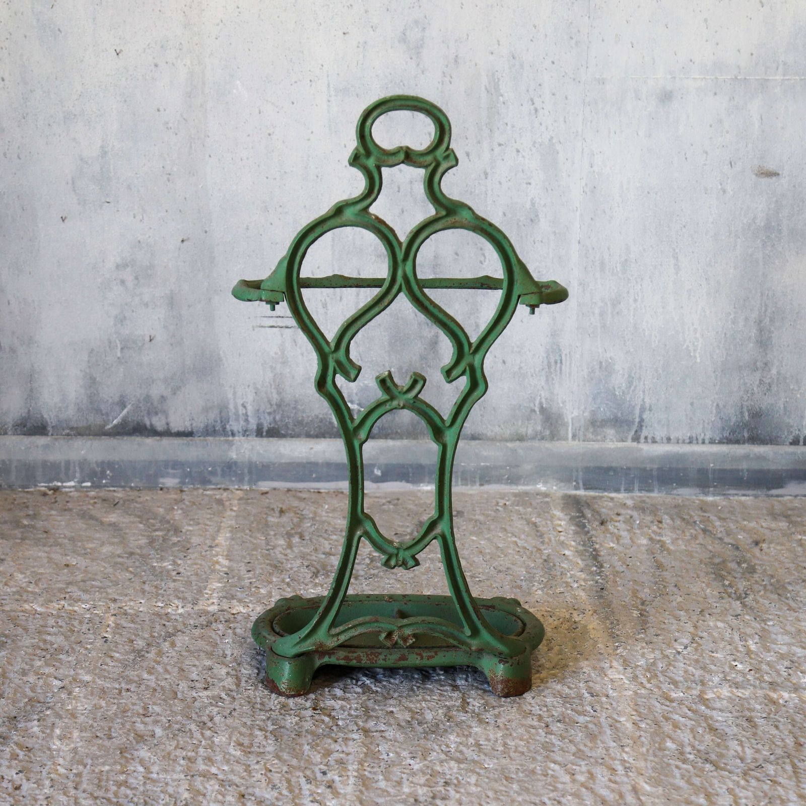 photo for sale French Art Nouveau Cast Iron Umbrella/Stick Stand Faux Bois Bamboo Design, C.1900