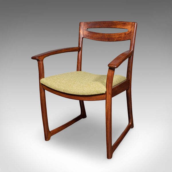 Pair Of Vintage Side Chairs, Scottish, Teak, Elbow Seat, Beithcraft, Mid Century photo Furniture
