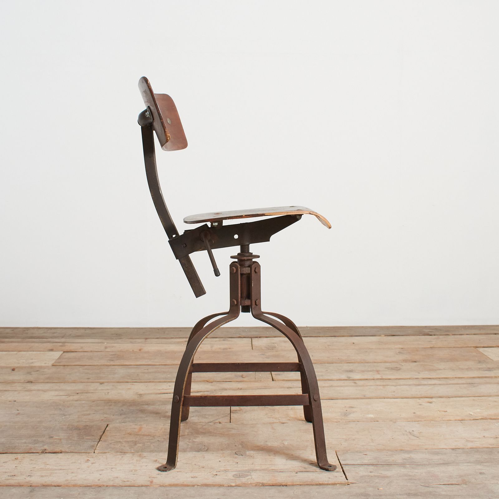 Antique French Bienaise Draughtsmans Desk Chair Model 204 – H photo furniture