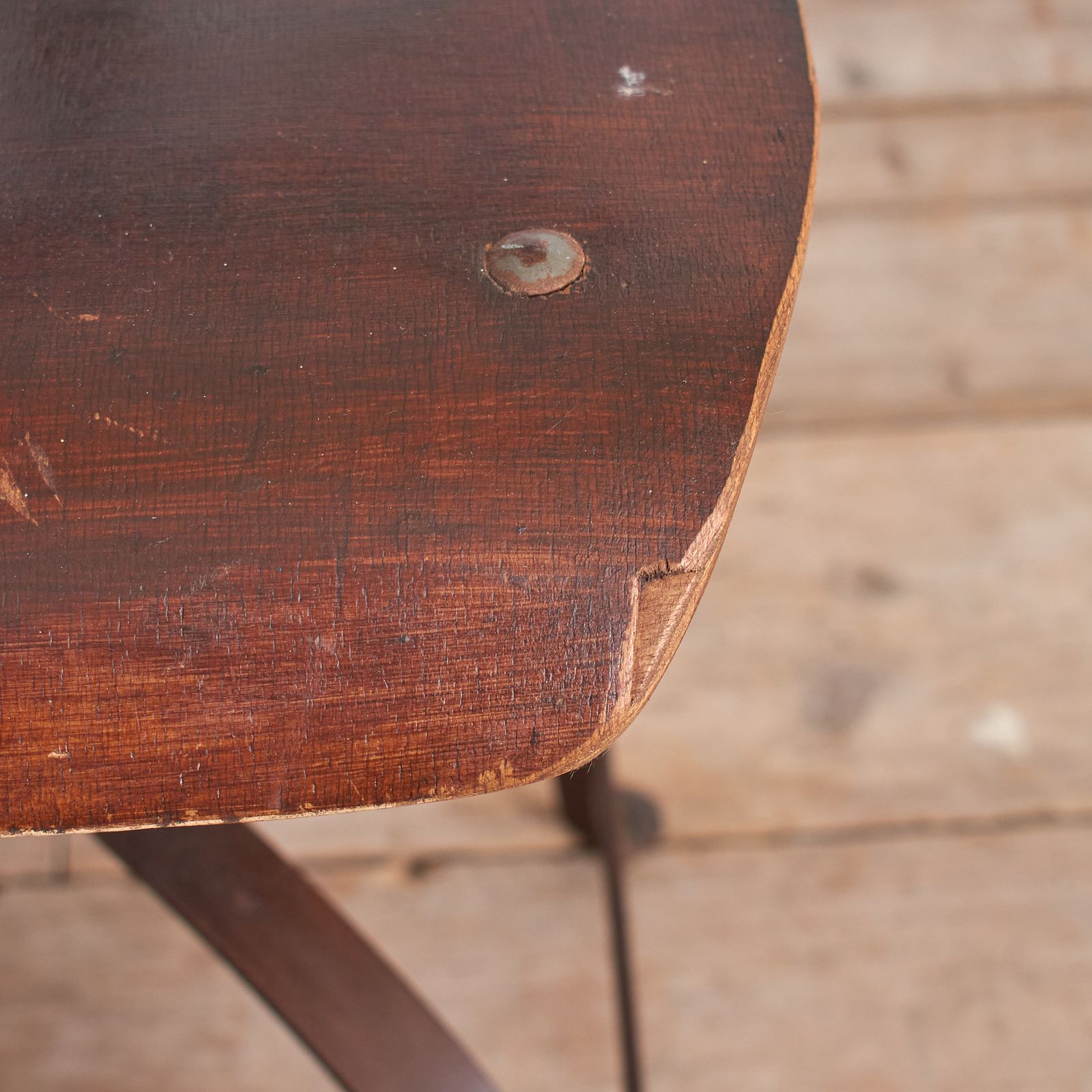 Antique French Bienaise Draughtsmans Desk Chair Model 204 – H photo vintage