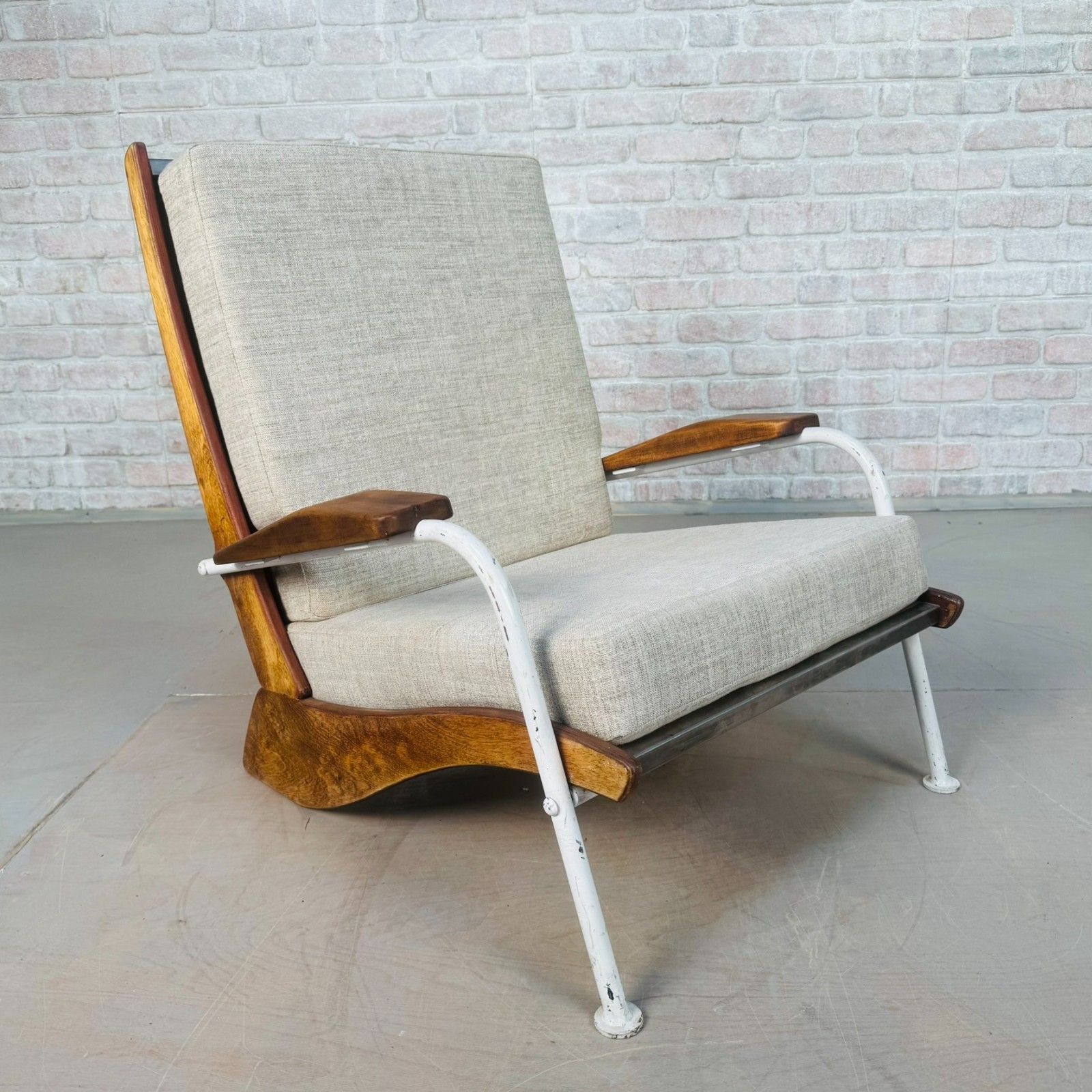Mid Century Armchair In The Style Of Jean Prouvé “Kangourou”