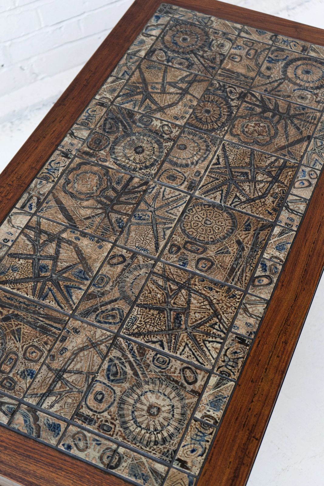 Severin Hansen Rosewood Coffee Table With Tiles By Nils Thorsson photo for sale