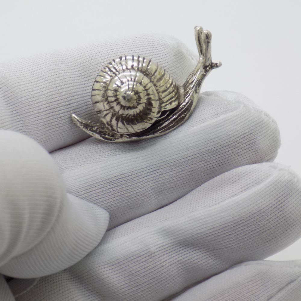 Vintage Italian Handmade Snail Figurine, 1980s photo furniture