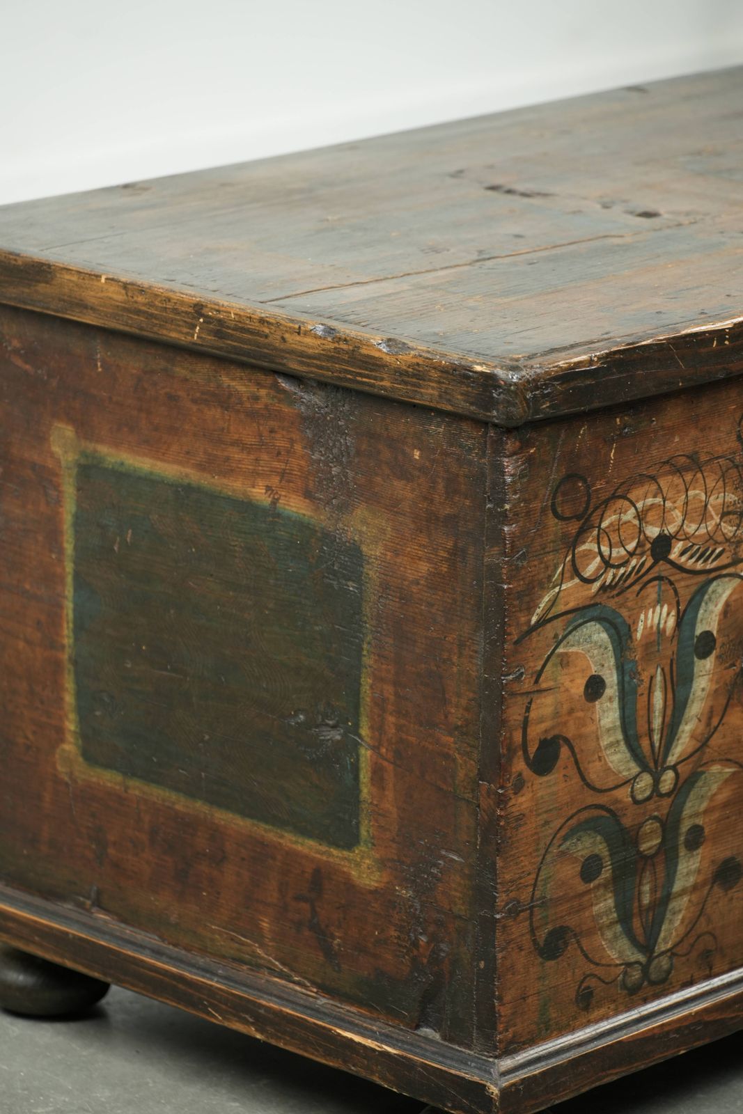 photo buy Subtle And Decorative Hand Painted Antique Austrian Bridal Chest With Character