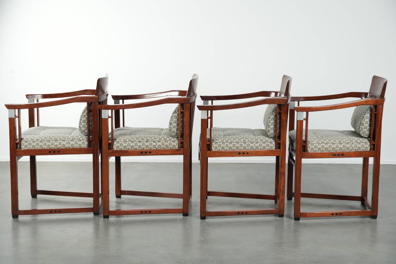 Stunning Art Deco Design Schuitema Dining Chairs From The Decoforma Series In Very Good Condition With Luxurious Fabric Upholstery. photo 2551.0