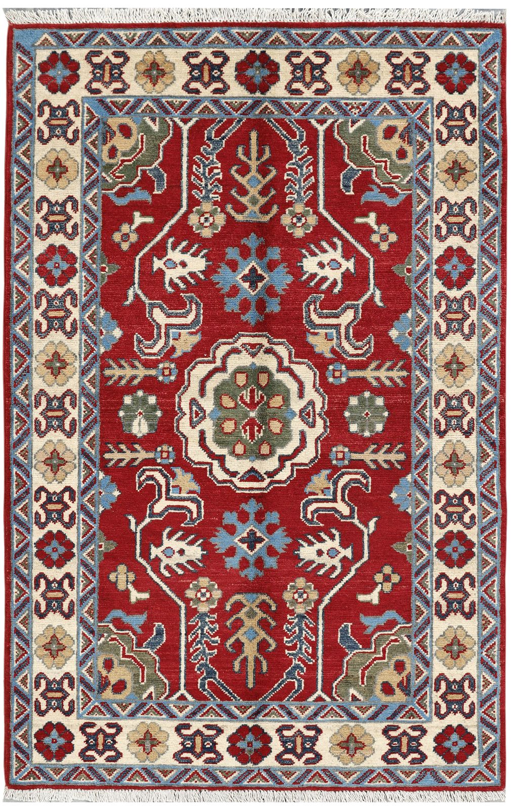 3x5 Unique Afghan Tribal Hand Knotted Wool Oriental Area Rug