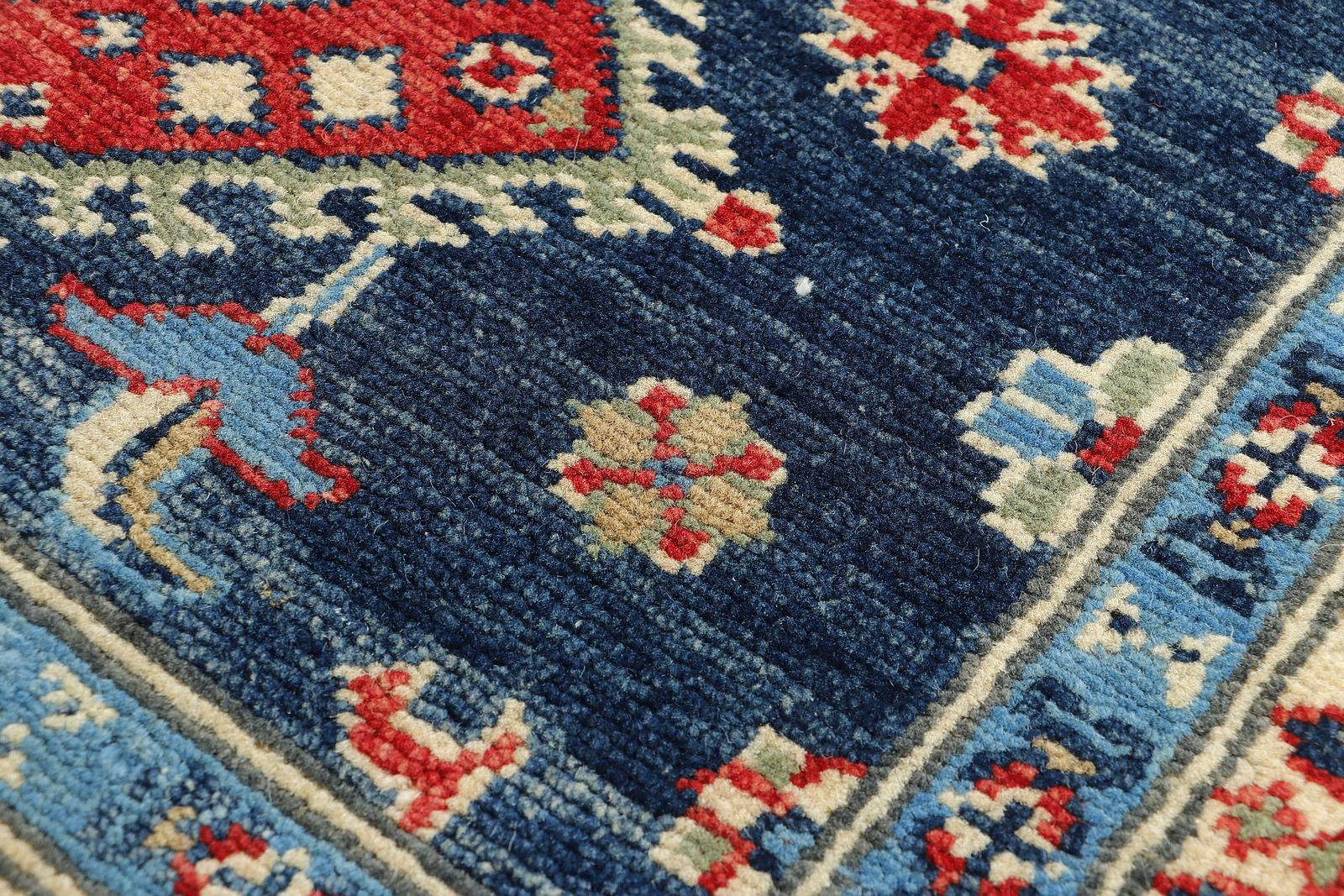3x10 Blue Karaja Oriental Tribal Wool Runner Rug photo Textiles