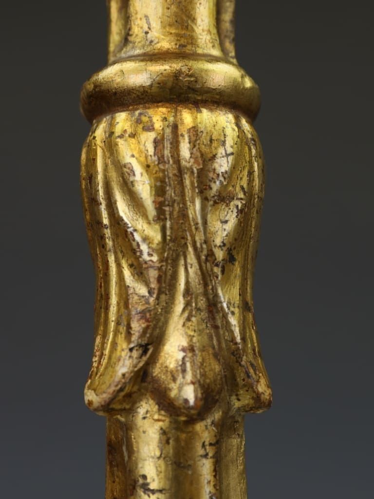 photo for sale A Late 18th Century Italian Neoclassical Giltwood Candlestick