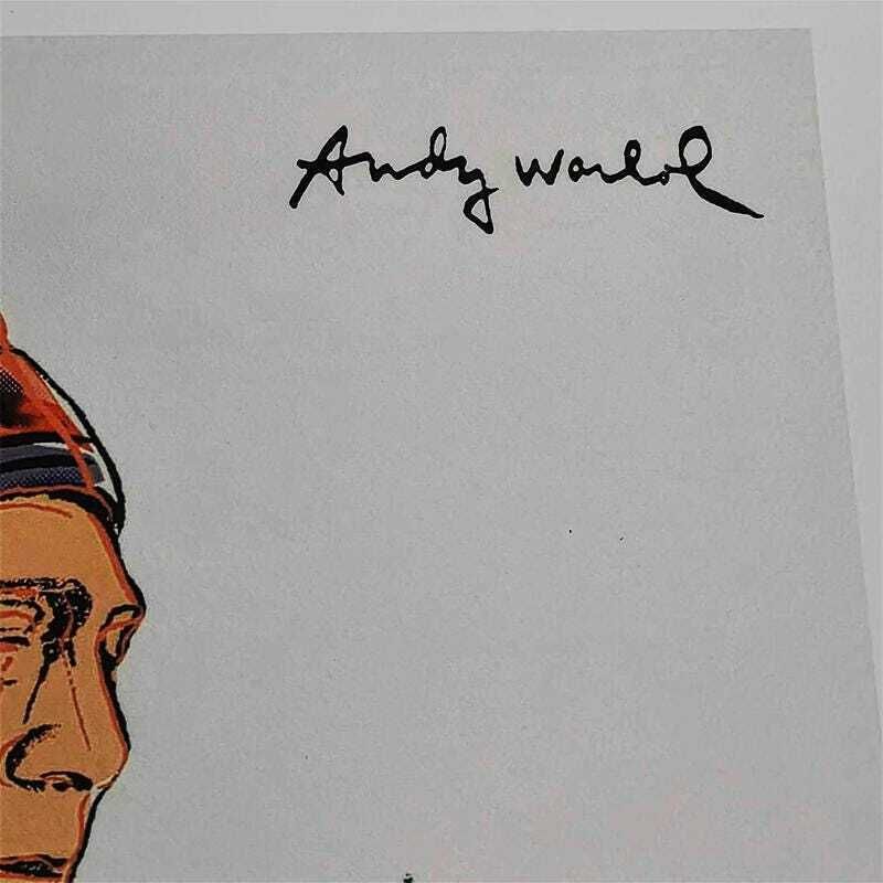 1980s Andy Warhol "Indians" Limited Edition Lithograph By Cmoa Numbered In Pencil. photo for sale